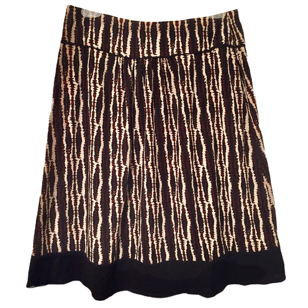 Alfani Brown Pull On Pleated Skirt